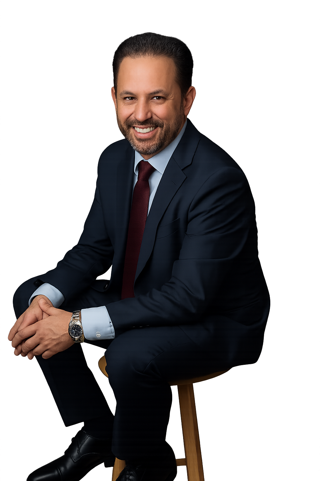 Marco Antonio Moreno Gómez Santelices, empresario tijuanense, en retrato profesional representando su rol como solucionador estratégico y fundador de Corporativo Marsan.